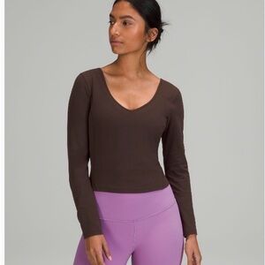 lululemon athletica French press align Long Sleeve size 8